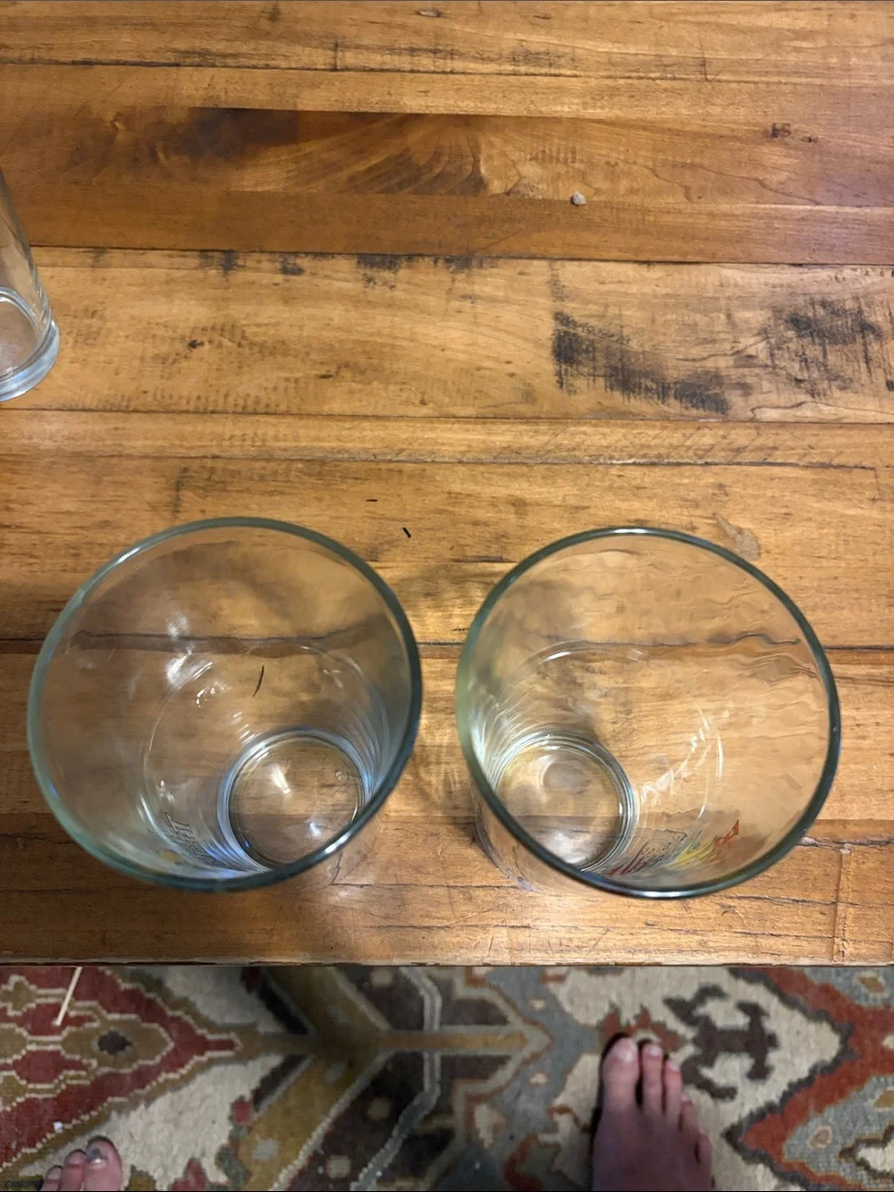 Mc Menamins 2 pint beer glasses